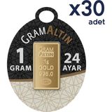 AgaKulche 24 Ayar 30 Adet İAR 1 gr Altın