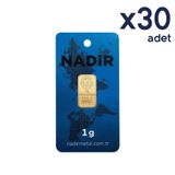Agakulche 24 Ayar 30 Adet Nadir 1 Gr Altın