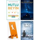 Aganta Kitap Mutlu Beyin - Loretta Graziano Breuning + Kuzey Işıklarının Şarkısı + Telefon Tutucu + Bir Kar Tanesi
