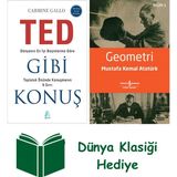 Aganta Kitap Ted Gibi Konuş + Geometri + Dünya Klasiği Hediye - Hayır