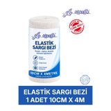 Ağaoğlu Elastik Sargı Bezi 10cm x 4m (Gerildiğinde) – Tek Paketli, Vücuda Uyumlu Esnek Medikal Gazlı Bez
