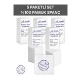 Ağaoğlu Spanç Gazlı Bez 10x10cm 8 Katlı 500 Adet - Yüksek Emici, Yapışmayan, Nefes Alabilir %100 Pamuk Yara Pansuman Pedi (Gaz Kompres)
