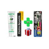 Agarta 100 ml Doğal Hindistan Cevizi Özlü Aktif Karbon+ Banat Dip Clean 130 gr+ 1 Diş Fırçası Diş Macunu