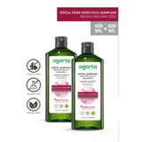 Agarta 2 Adet Boyalı Saçlar Için Renk Koruyucu Ve Canlandırıcı Tuzsuz Şampuan 400ml