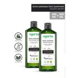 Agarta 2 Adet Doğal Siyah Sarımsaklı Şampuan Saç Dökülmesine Karşı 400 ml