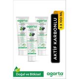 Agarta 3 Adet Beyazlatıcı Glütensiz Aktif Karbonlu Diş Macunu 3x100 Ml