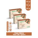 Agarta 3 Adet Doğal Argan Sabunu 150 gr