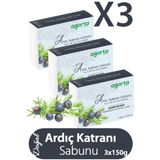 Agarta 3 Lü Set Ardıç Katranı Sabunu Doğal 150 Gr