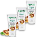 Agarta 3x75 ml Doğal Argan Yağlı Besleyici Cilt Kremi