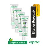 Agarta 4 Adet Doğal Florürsüz Aktif Karbon Diş Macunu 100 Ml