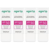 Agarta Cilt Tonu Eşitleyici 4x50 ml Renkli Kapatıcı Etkili SPF+50 Güneş Kremi