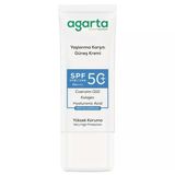 Agarta Collagen Destekli SPF+50 50 ml Yaşlanma Karşıtı Yüz Güneş Kremi