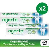 Agarta Doğal Bitki Özlü Diş Macunu 100 ml / 2 Adet Florürsüz Özelliği ile Tam Koruma