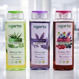 Agarta Doğal Duş Jeli Seti 3X400 ml – Aloe Vera, Lavanta, Orman Meyveli | Nemlendirici, Ferahlatıcı, Canlandırıcı + Pro Vitamin B5 Vegan - 1200 ml