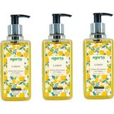 Agarta Doğal Krem Etkili Sıvı Sabun Limon 500 ml * 3 (1500 Ml)