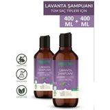 Agarta Doğal Lavanta Özlü 2x400 ml Keratin Şampuanı