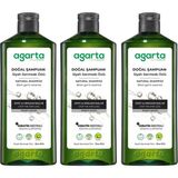 Agarta Doğal Siyah Sarımsaklı Şampuan 400 ml x 3 Adet Besleyici Parabensiz Tüm Saçlar İçin