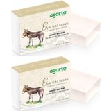 Agarta El Yapımı Doğal Sabun, Eşek Sütü, 150 gr, 2 Li Set