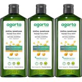Agarta Kepek Karşı Etkili 3x400 ml Doğal Şampuan