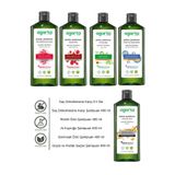 Agarta Saç Dökülmesine Karşı 5’li Şampuan Seti 400 ml Keratin Vegan Bitkisel