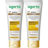 Agarta Saç Güzelleştirici Güçlü Bakım 2x250 ml Doğal Saç Kremi