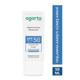 Agarta Yaşlanma Karşıtı Güneş Kremi, Collagen Destekli, SPF 50+, 50 ml