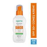 Agarta Yüz ve Vücut Koruyucu Güneş Kremi SPF50+ 200 ML