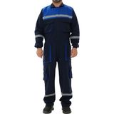 Ağca İş Elbiseleri 16/12 Gabardin Lacivert-Mavi Tulum - 2XL