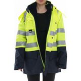 Ağca İş Elbiseleri 5+1 Mont Sarı-Lacivert - 2XL