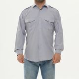 Ağca İş Elbiseleri Gri Erkek Uzunkol Gömlek - 2XL
