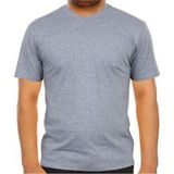 Ağca İş Elbiseleri Gri Sıfır Yaka Pamuk T-Shirt
