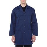 Ağca Lacivert Iş Önlüğü , Gabardin Kumaş Iş Önlüğü - XL