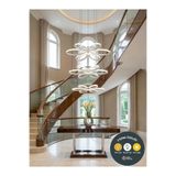 Age of Light Papatya Model Beyaz Kasa 60 cm Avize Ledli Ultra Aydınlatmalı Led Avize