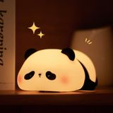 AGEK Panda Gece Lambası, Çocuk Yatak Odası, Sevimli Hayvan Silikon Kreş Gece Lambası, Dokunmatik Kontrollü Gece Lambaları, USB Şarj Edilebilir Başucu Lambası, Bebek, Çocuk, Küçük Çocuk, Kadın, Genç Kız