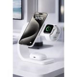 AGELON Telefon Şarj İstasyonu Aksesuarı 3 in 1 iPhone / Watch / Airpods Stand