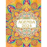“Agenda 2024: Planifica Tu Éxito”: “Planificador Anual 2024: Encuentra el Equilibrio” tapa dura con hermosos colores premium y espectaculares diseños de mándalas.