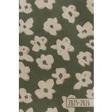 Agenda 2025 2026: Fleurs Vert Kaki | Semainier (1 semaine sur 2 pages) | Format de poche – A6 | 10x15 cm | Planning hebdomadaire horizontal | Août 2025 – Juillet 2026 | Lignes & to-do list | Femme