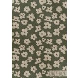 Agenda 2025 2026: Fleurs Vert Kaki | Semainier (1 semaine sur 2 pages) | Grand format - A4 | 21x29,7 cm | Planning hebdomadaire horizontal | Août 2025 – Juillet 2026 | Lignes & liste | Motif floral