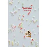 Agenda 2025-2026-Thème bonbon-Sucette-Sucre-Vermicelle multicolore (12.85x19.84 cm) 1 page pour 2 jours