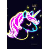 Agenda 2025 Dia Por Pagina a4: Unicornio - Diaria Vista - Con Horas - Incluidos Sabado Y Domingo - Anual: 12 Meses - Español - Tapa Blanda - Sin ... Tamaño 21x29.7 - Dombre, Mujer & Infantil.