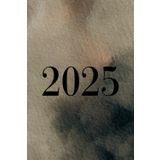 Agenda 2025: Noir & Kaki | Semainier (une semaine sur deux pages) | Petit format - A6 | 10x15 cm | Planning hebdomadaire horizontal | Lignes | Français