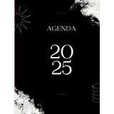 Agenda 2025: Planificador diario,semanal y mensual(8.5x 11 pulgadas).Tapa dura,12 meses: El arte del blanco y cobra vida en cada página. Combina ... espacios para transformar tus metas en logros