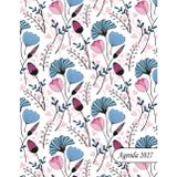 Agenda 2027: Diario A4 Día por Página con Horas, Organizador y Planificador para Trabajo y Organización, Vista Diaria de 12 Meses 365 Días, Cuaderno ... Folio. Diseño de flores (Spanish Edition)