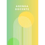 AGENDA GIORNALIERA DOCENTE 6 CLASSI NON DATATA SCUOLA SECONDARIA - COPERTINA BOHO SHAPES: Include Planning annuale, Orario, Impegni, sezioni per Voti, Mappa posti, Colloqui