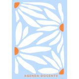 AGENDA GIORNALIERA DOCENTE 6 CLASSI NON DATATA SCUOLA SECONDARIA - COPERTINA VINTAGE FLOWER: Include Planning annuale, Orario, Impegni, sezioni per Voti, Mappa posti, Colloqui