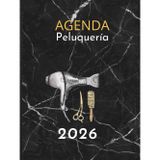 Agenda Peluquería 2026: Libro de citas peluquería, barbería y estética, semanal con fecha y horas (intervalos de 15/30/45/60 minutos) Tapa dura A4