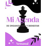Agenda Planificador Semanal - Organización y Bienestar: Diseña tu semana, equilibra tu vida (Morado)