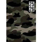 Agenda Scolaire 2025-2026: Camouflage Militaire | Journalier (un jour une page) | 12x17 cm | Format standard | 300 pages | Sept 2025 – juil 2026 | ... | Collège & Lycée | Armée | Ado garçon | Kaki