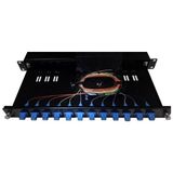Ager 12Port Ag-Fo01u12scd-A-S1-01U Fiber Optik Kutu Siyah