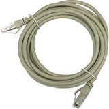 AGER AC-602-030 3 mt UTP Cat6 Gri CU LSZH AWG 26/7 Patch Kablo
